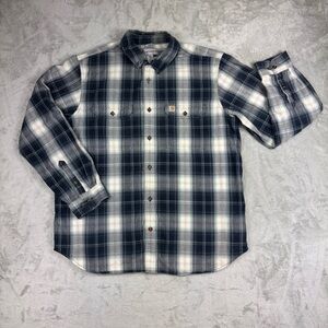 Carhartt flannel long sleeve button up men’s sz x large